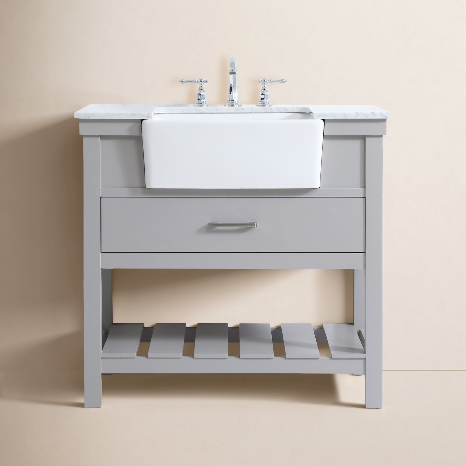 Pelaghia 36'' Single Bathroom Vanity, Gray