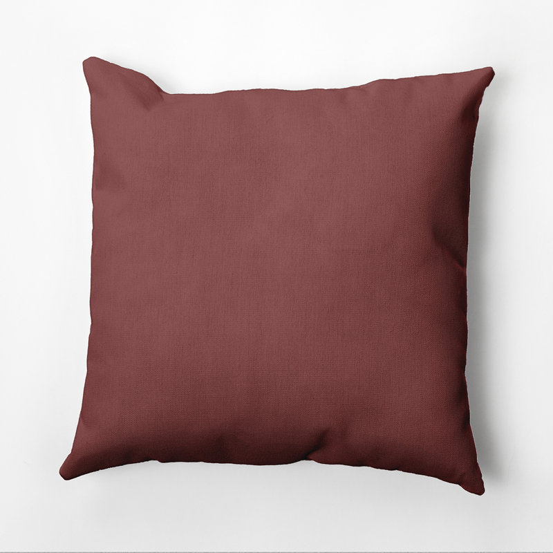 Housse de coussin d'extérieur carré Georgia, 16 po x 16 po, Acajou
