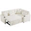 3 Seater Chenille Chaise End Sofa-1146995486