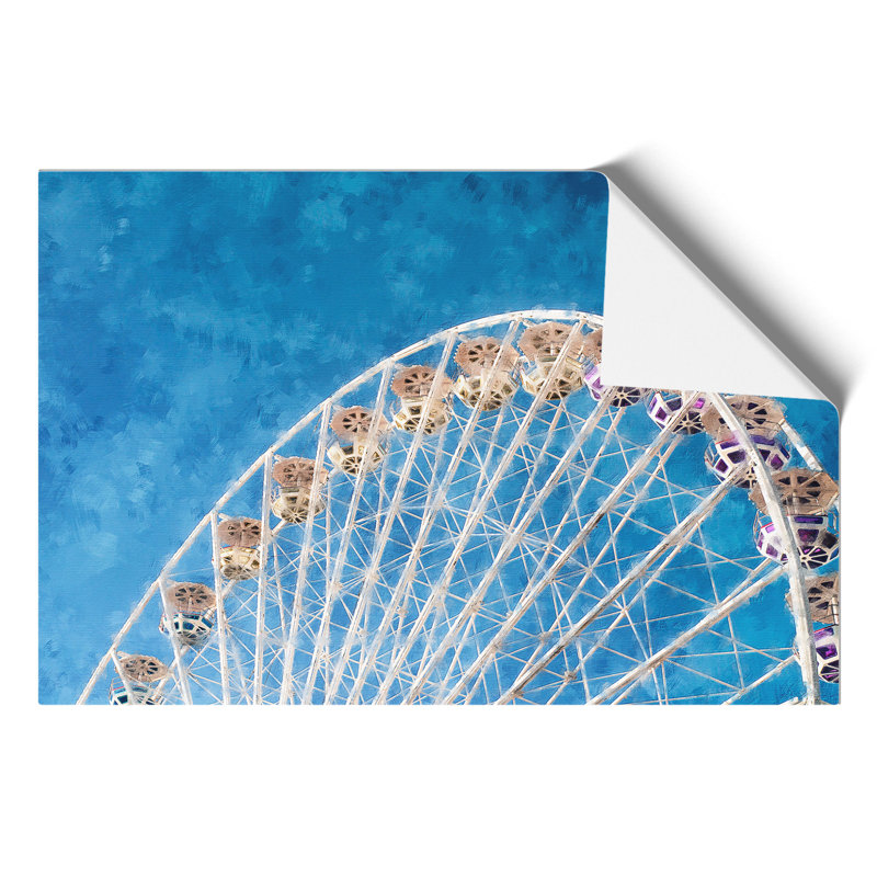 Ferris Wheel Painting - Frameless Print, 30cm H x 42cm W x 0.1cm D