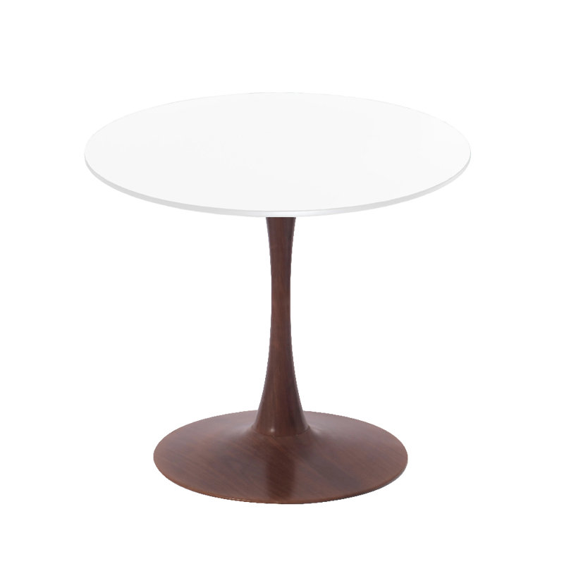 Table de salle à manger Hallett, H 29 po x L 31 po x l 31 po, Blanc