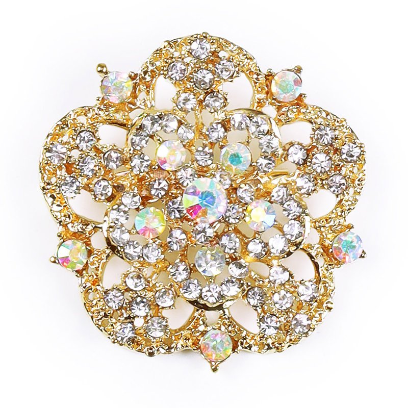 Broche en cristal Fairford, Or