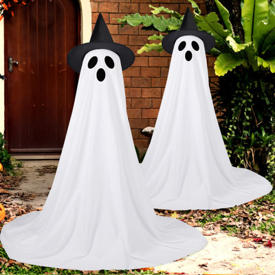 2 Packs 47'' Halloween Decorations Outdoor Standing Ghost
