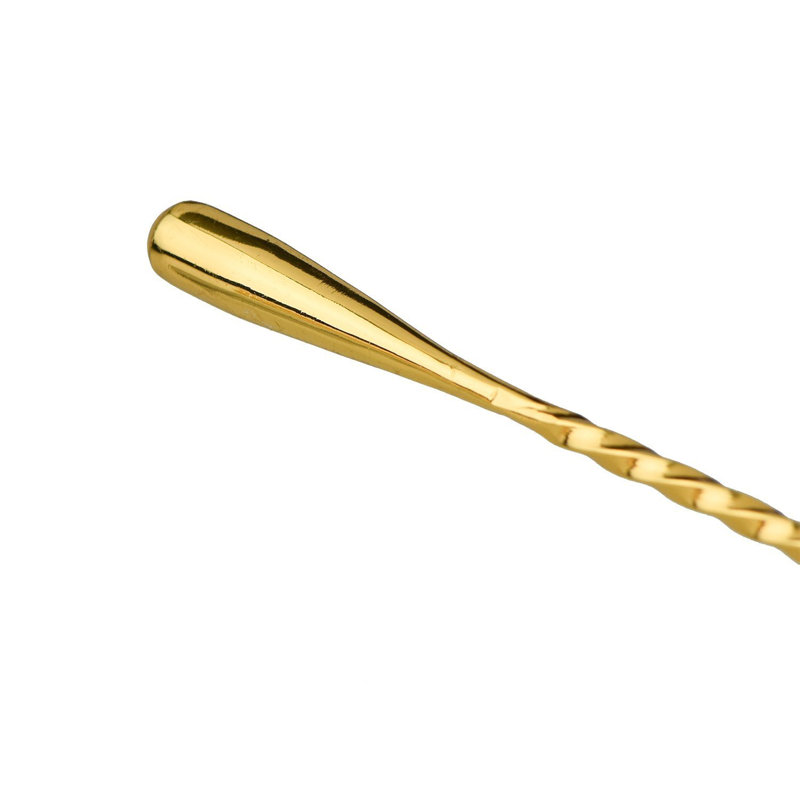 Everly Quinn Tear Drop Bar Spoon Silver, Gold