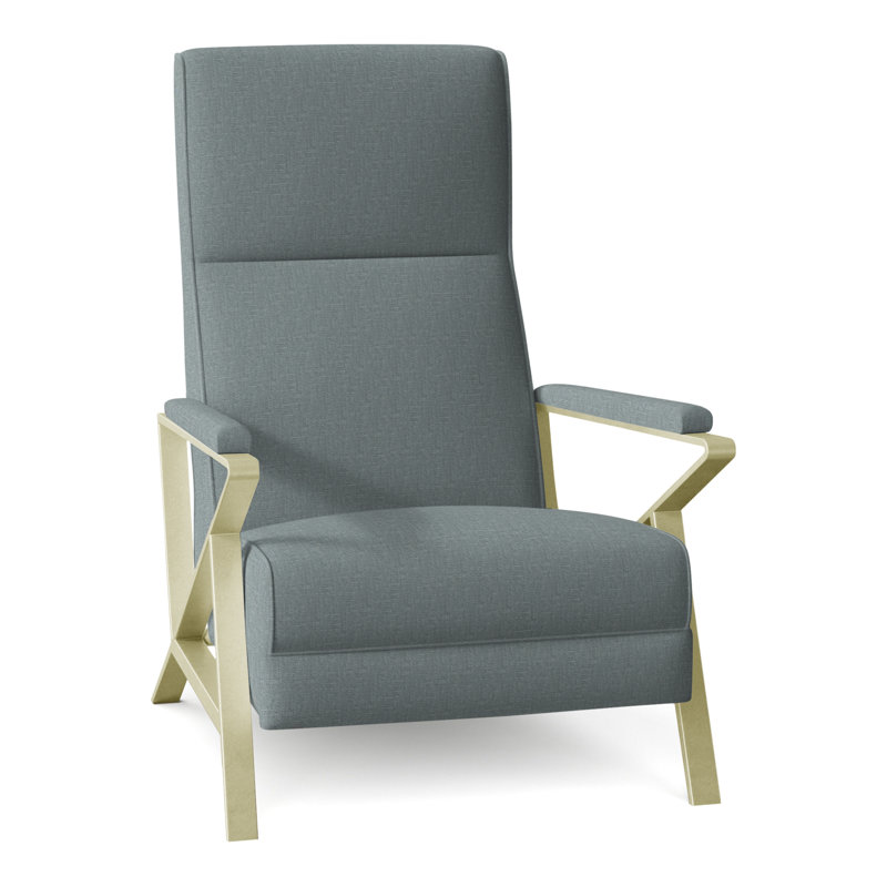 Infinity 28.25" Wide Manual Standard Recliner, Brushed Brass, Perigold Montage Glacial
