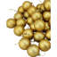 Ornements en forme de boule de Noël incassable dorée 60 carats 60 po 2,5 po (60 mm)