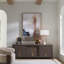 Toile abstraite encadrée «Uttermost Bluster»