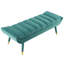 Banc d'appoint argenté en velours touffeté Byron-1660930539