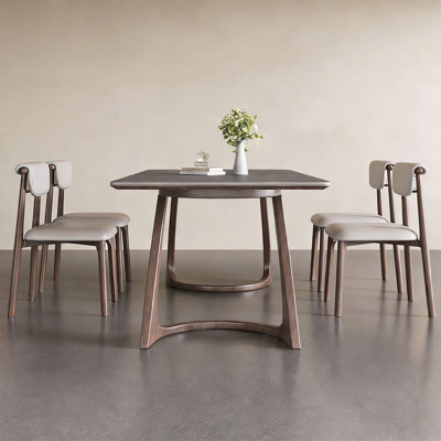 Minimalist rectangular dining table