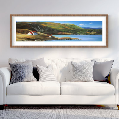 Scottish Valley by a Beautiful Day - Framed Matted Print