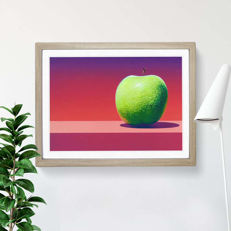 Single Apple Fruit Vol.3 - Framed Print