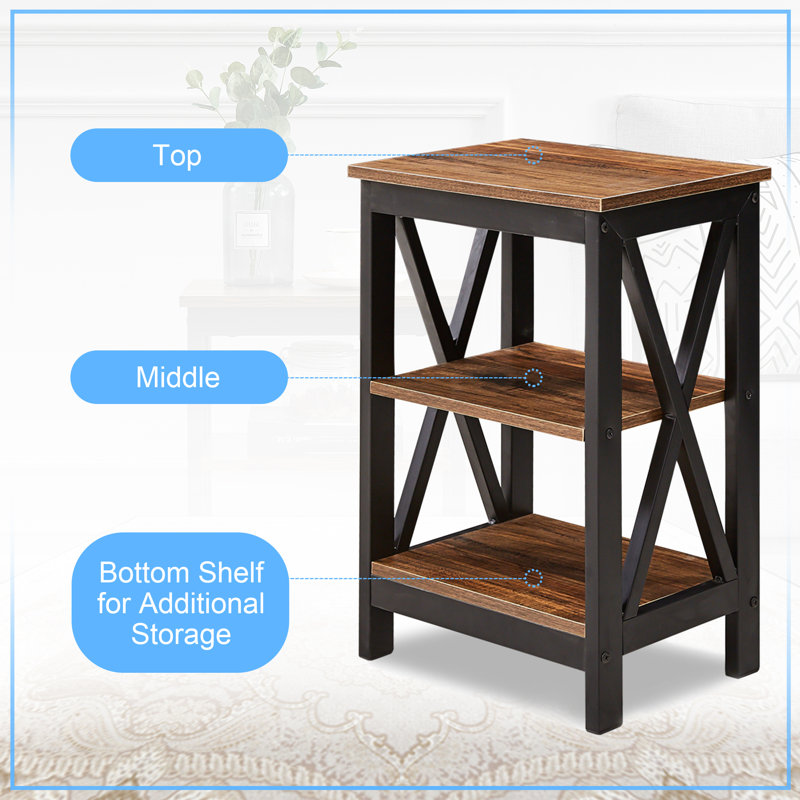 Morant End Table Set, Brown