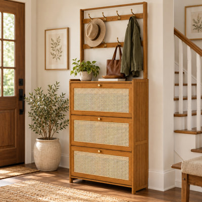 16 Pair Flip Down Shoe Storage