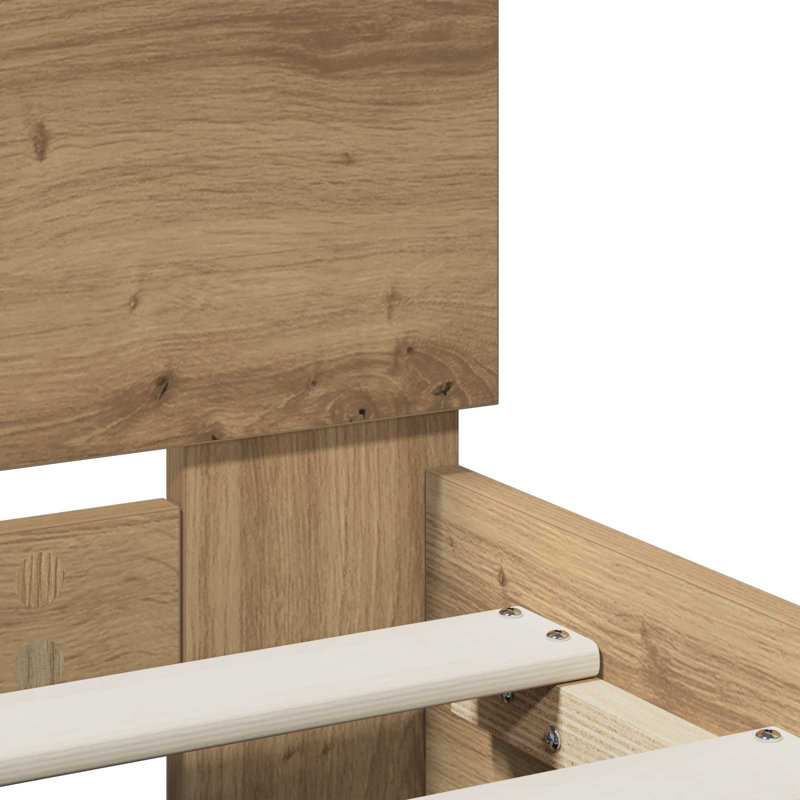 Bed, Small Double (4'), Artisan Oak