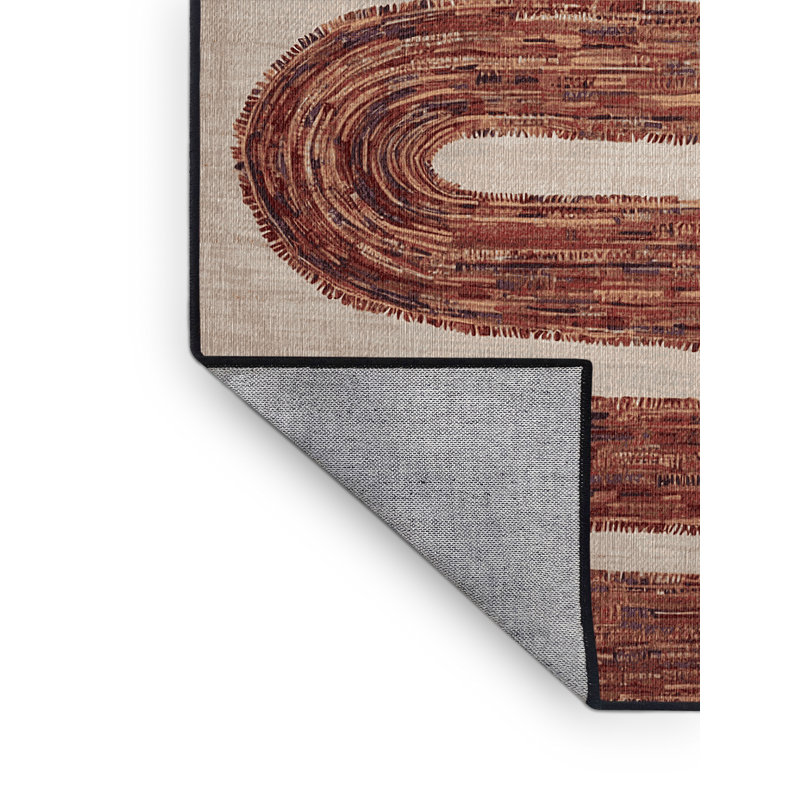Tapis brun lavable à la machine, Rectangle 2 pi x 3 pi