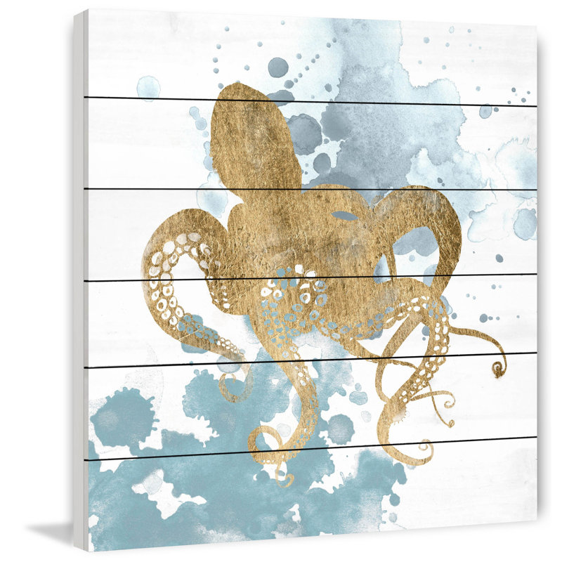Gilded Splash I 1 Piece Painting, 61cm H x 61cm W