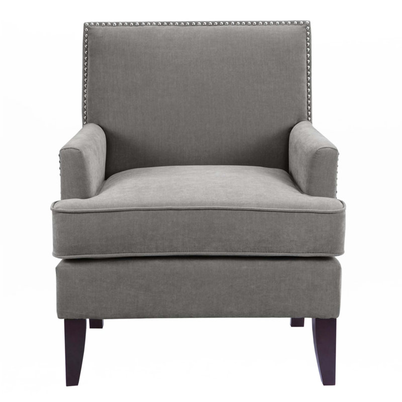 Fauteuil club avec accoudoirs, Gris