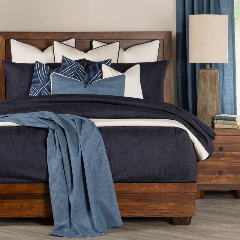 Comforter, Dark Blue, Twin Comforter + 1 Standard Sham