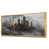 Toile avec cadre flottant or