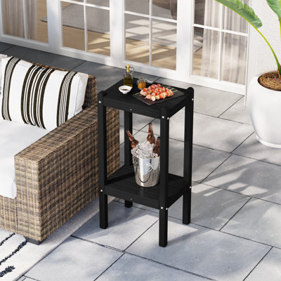 Mkiyah Square 18.45'' L x 18.45'' W Outdoor Side Table