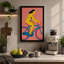Cyclist in Motion Modern - Wrapped Canvas-1141618079-1141618065