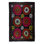 Housse de lit en soie brodée à la main 98 x 128 po. Décoration murale Suzani