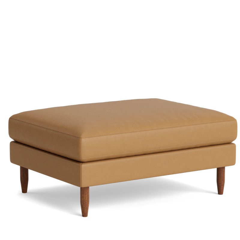 Skinny Fat Ottoman, Leather - Butterscotch