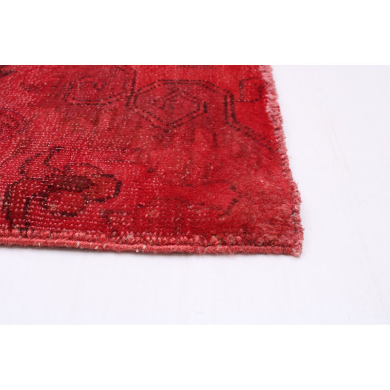 One-of-a-Kind 8' X 10' New Age Wool Area Rug in Dark Red