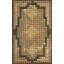Médaillon géométrique antique en laine Tapis crocheté en coton multicolore 1925