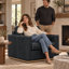 Soho Refined 100% Top Grain Leather Swivel Chair, Made to Order-2079639101
