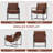 Upholstered Armchair Modern Accent Chair with Storage Pocket-1821462968