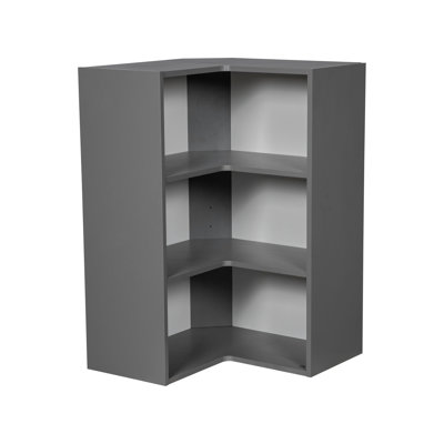 Armoire murale de coin en panneau de particules l 24 po prête à assembler