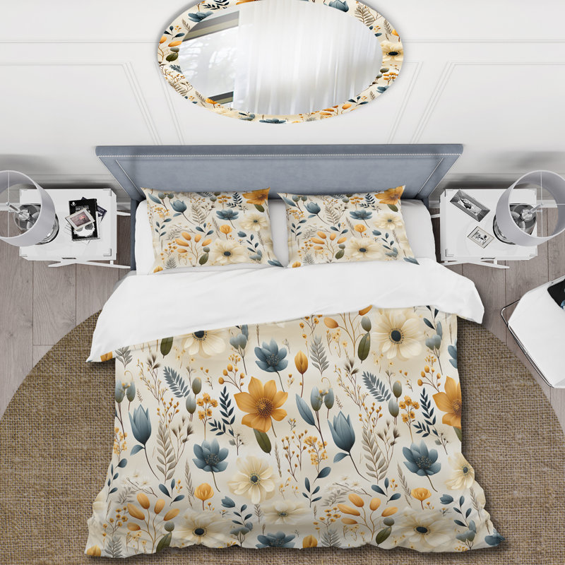 Earthy Serenity II - Ensemble de housse de couette Plants, Housse de couette simple + 1 taie décorative stan