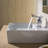 White Ceramic Square Vessel Bathroom Sink with Overflow-6331088