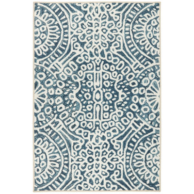 Temple Ink Machine Washable Rug