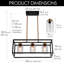 Adjani 3 - Light Dimmable Square / Rectangle Chandelier