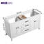 Base de meuble-lavabo double 60 po Mirren