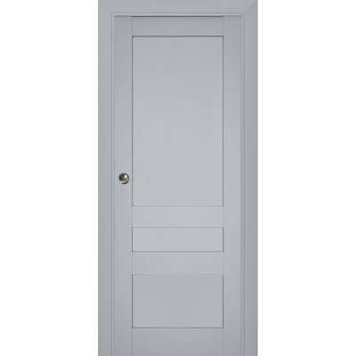 Veregio Paneled Wood Sliding Closet Door