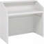 Bureau de réception blanc moderne 47 ", comptoir avec œillets et panneaux d'intimité pour hall d'entrée-2033326249