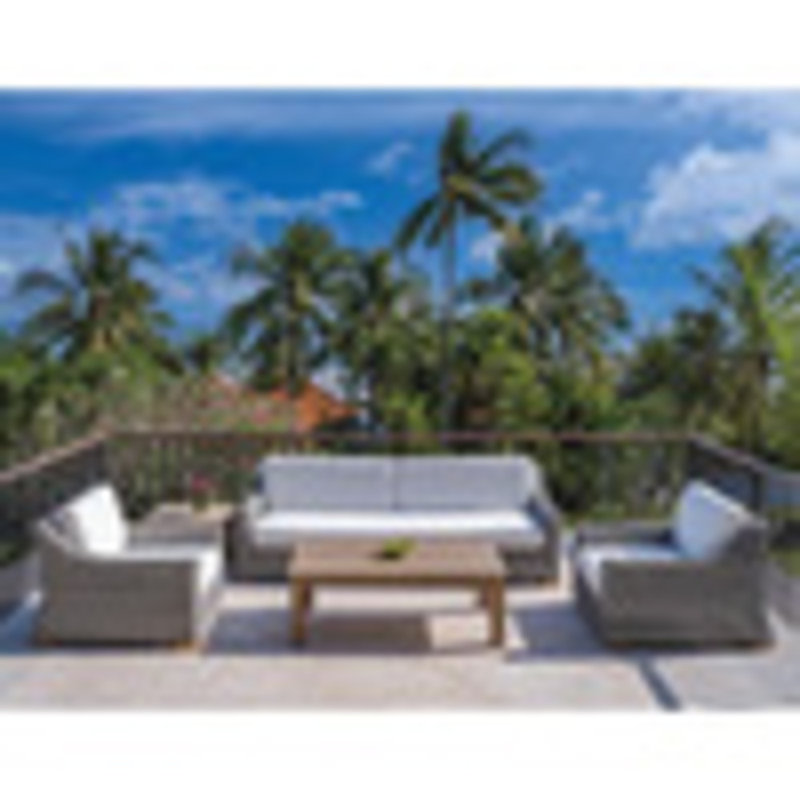 Tortola Deep Seating Sofa With Cushion, Cloud