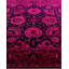 Tapis rose contemporain en laine noué à la main surteint 6 pi 1 po x 8 pi 8 po