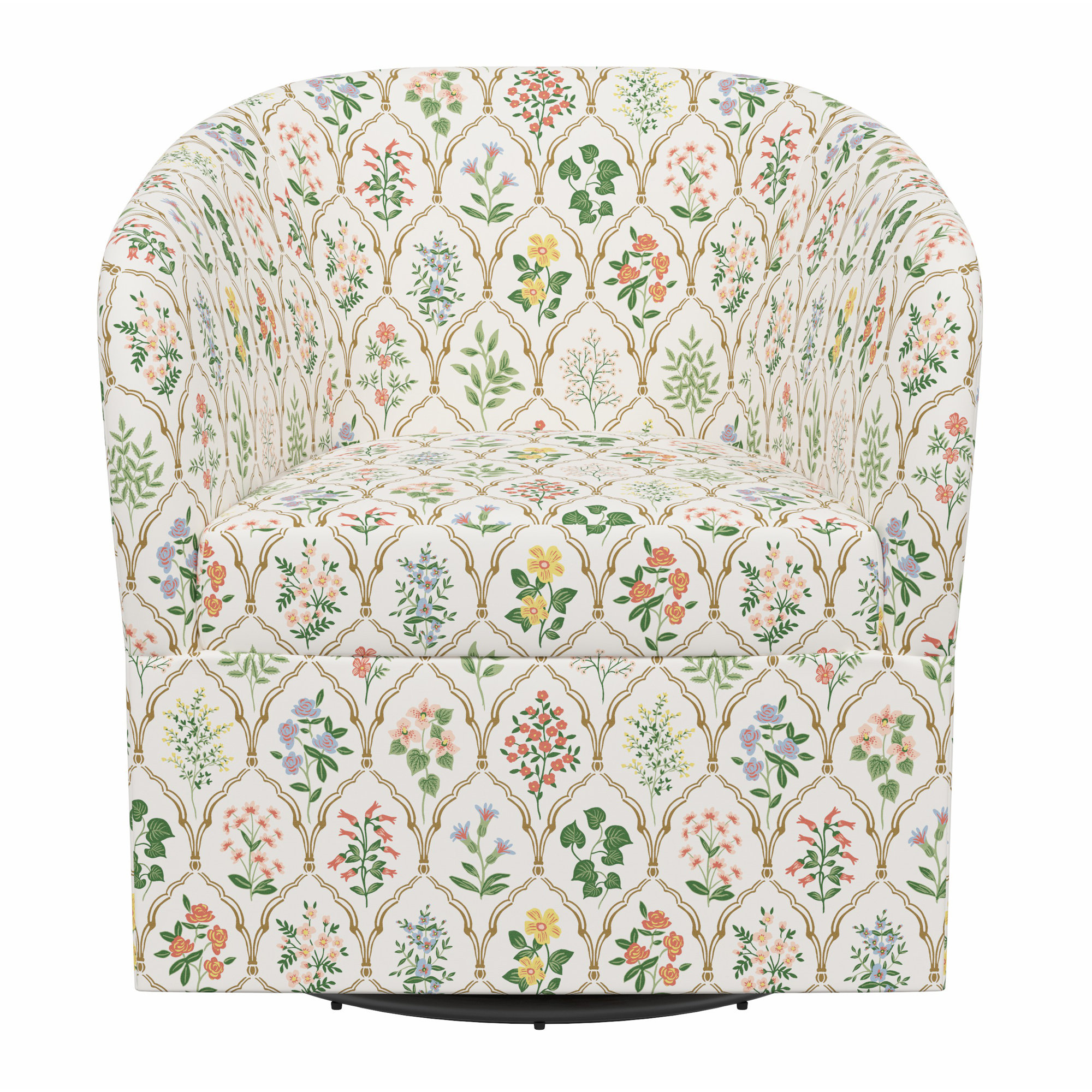 Pembroke Swivel Chair, Rpc Hawthorne Multi Linen