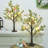 Easter Decoration Set Of 2 Lighted 24 Inch Artificial Tree With Easter Eggs & Colourful LED Lights, Light Up Tabletop Bonsai Tree For Table Home Holiday Spring Decor
