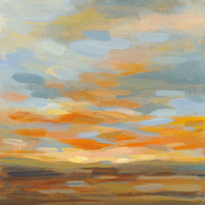 " High Desert Sky II Blue " by Silvia Vassileva Painting Print