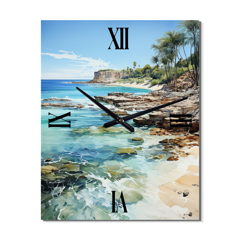 Anayjah - Très grandes horloges murales nautiques et de plage, H 32 po x l 16 po x P 1 po