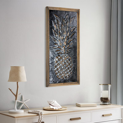 Metal Pineapple Wall Decor