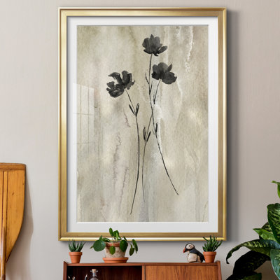" Sumi-e Silhouette III " Painting Print