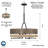 4 - Light Dimmable Wagon Wheel Chandelier