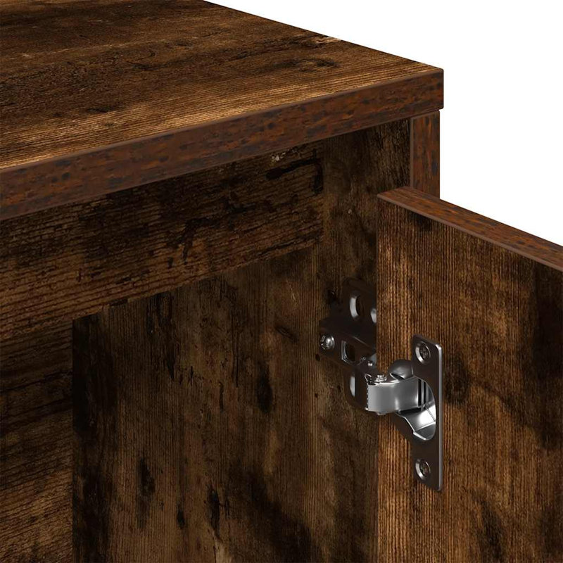 Bookcase 89X24x101.5 Cm Engineered Wood, Smoked Oak