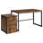 Estrella 2-Piece Office Desk File Cabinet Set Rustic Nutmeg